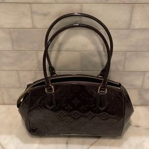 Louis Vuitton Sherwood GM vernice patent satchel handbag